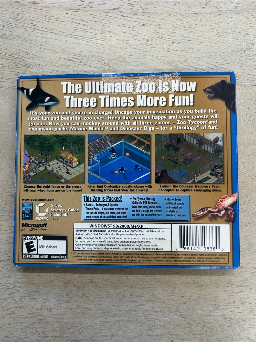 Microsoft Zoo Tycoon: Complete Collection for PC 2 disc set